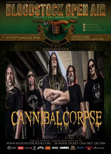 Cannibal Corpse -  Bloodstock 2018 poster