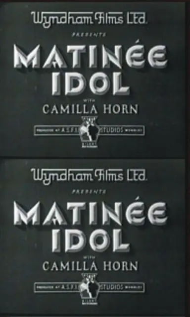 Matinee Idol poster