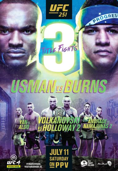 UFC 251: Usman vs. Masvidal poster