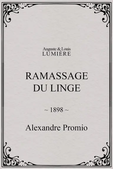 Ramassage du linge poster