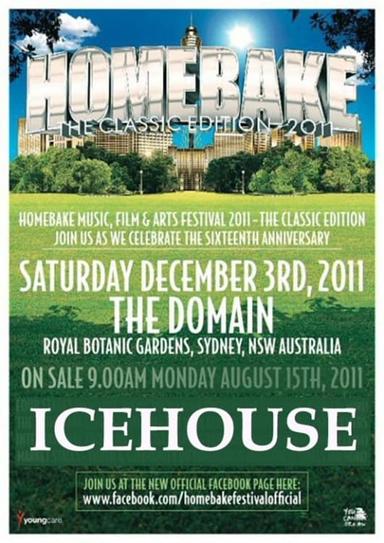 Icehouse Plays Homebake poster