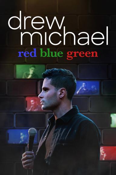 drew michael: red blue green poster