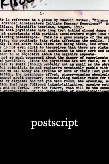 Postscript poster