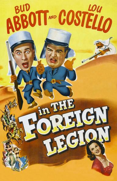 Bud Abbott and Lou Costello in the Foreign Legion poster