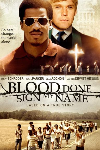 Blood Done Sign My Name poster