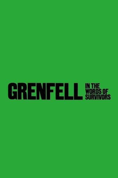 National Theatre at Home: Grenfell: in the words of survivors poster