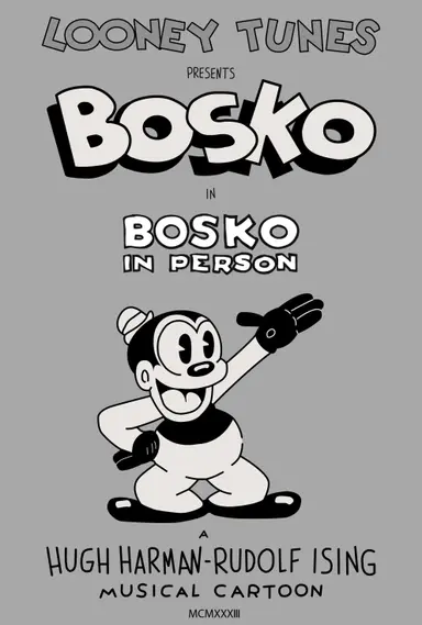 Bosko in Person poster