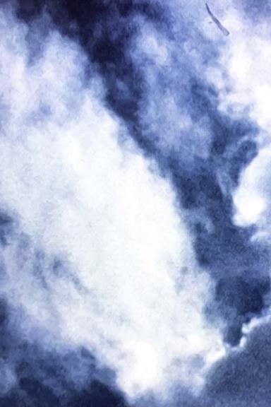 Fast nur wolken (+ blumen) poster