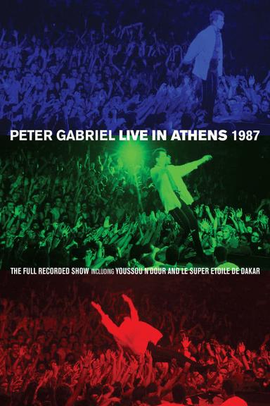 Peter Gabriel - Live In Athens 1987 poster