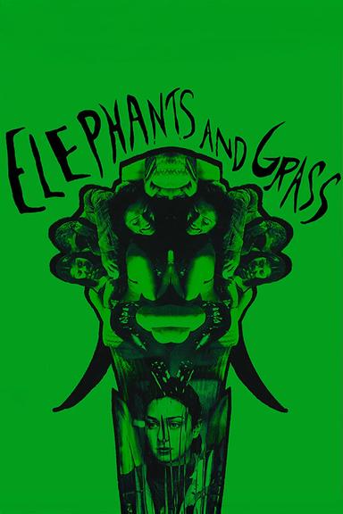 Elephants and Grass poster