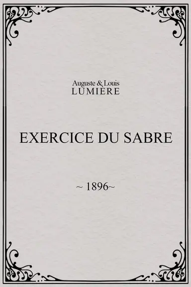 Exercice du sabre poster