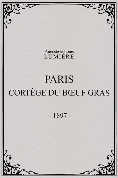 Paris, cortège du bœuf gras (char du prince du carnaval) poster