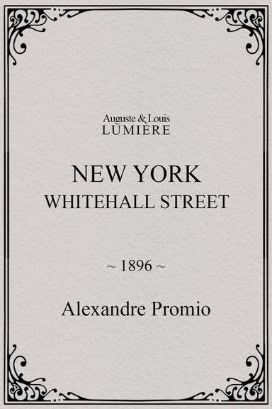 New York, Whitehall Street poster