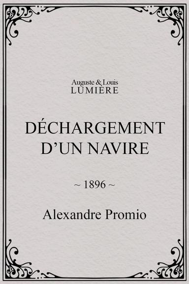 Déchargement d’un navire poster