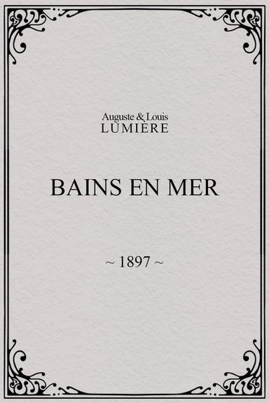 Bains en mer poster