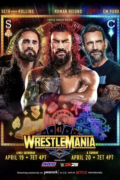 WWE WrestleMania 41: Saturday poster