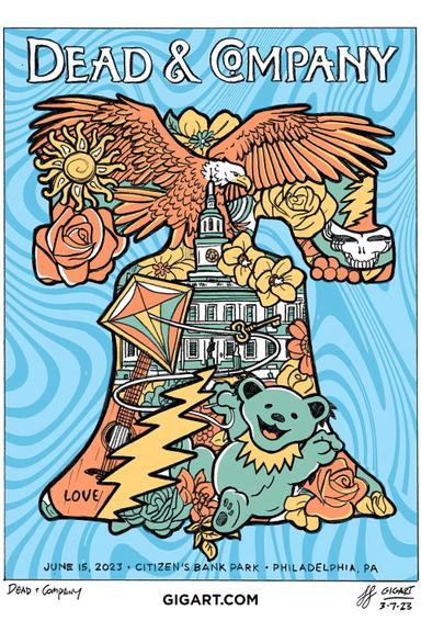 Dead & Company: 2023-06-15 Citizens Bank Park, Philadelphia, PA, USA poster