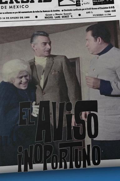 El aviso inoportuno poster