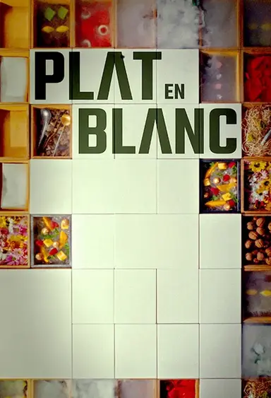 Plat en blanc poster