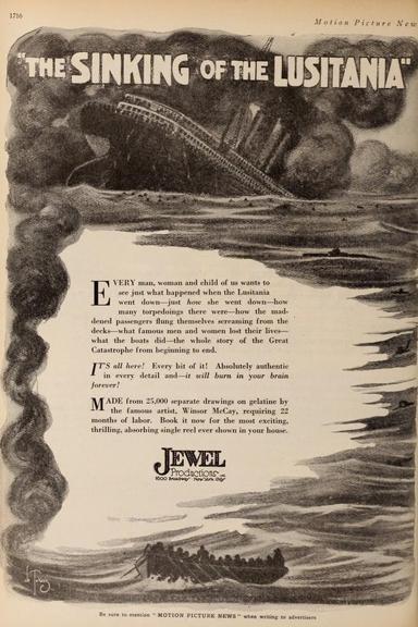 The Sinking of the Lusitania poster