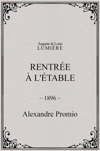 Rentrée à l'étable poster