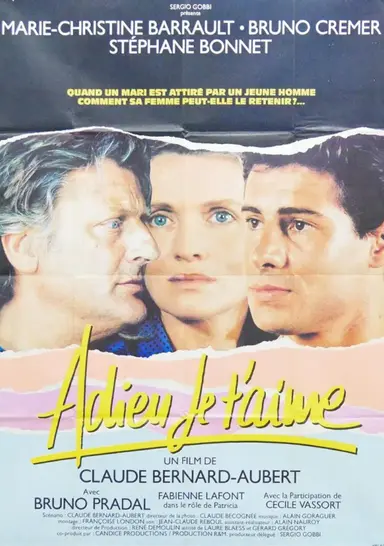 Adieu, je t'aime poster