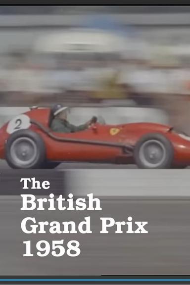 British Grand Prix 1958 poster