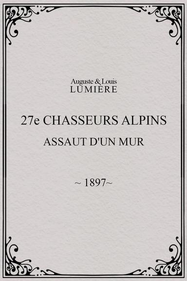 27ème chasseurs alpins : assaut d'un mur poster