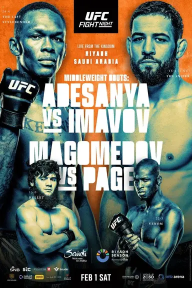UFC Fight Night 250: Adesanya vs. Imavov poster