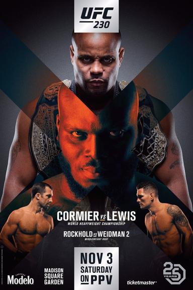 UFC 230: Cormier vs. Lewis poster