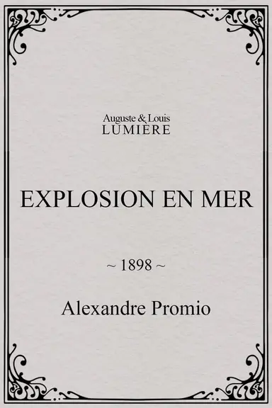 Explosion en mer poster