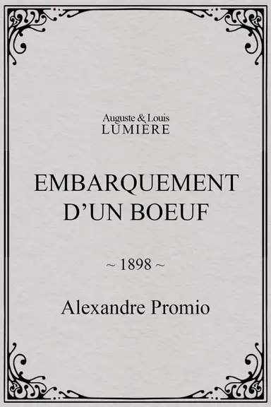 Embarquement d’un boeuf poster