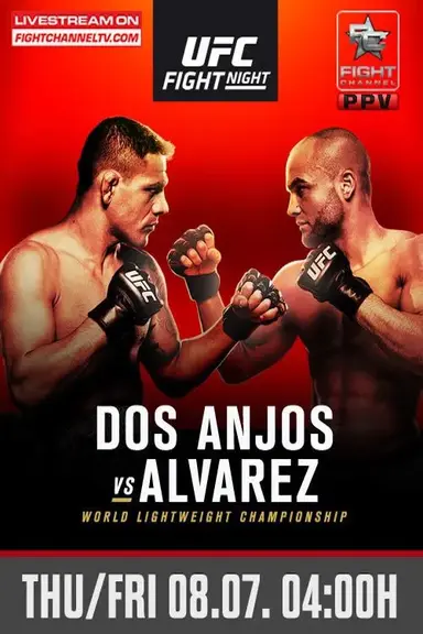 UFC Fight Night 90: Dos Anjos vs. Alvarez poster