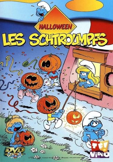 A Smurfy Halloween poster