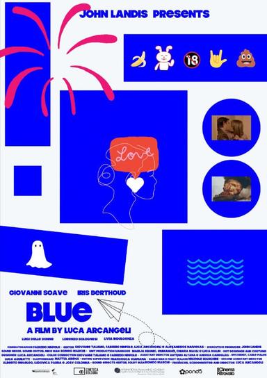 Blue poster