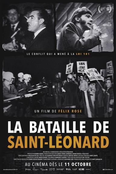 La bataille de Saint-Léonard poster