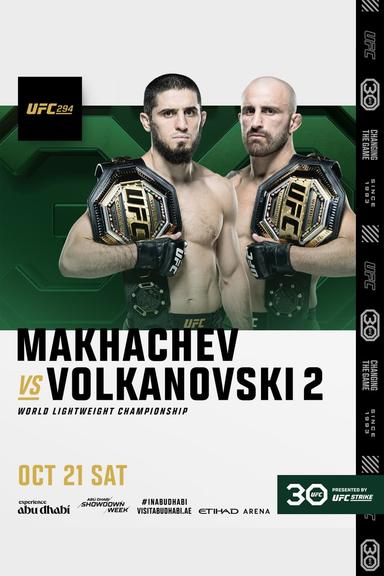 UFC 294: Makhachev vs. Volkanovski 2 poster