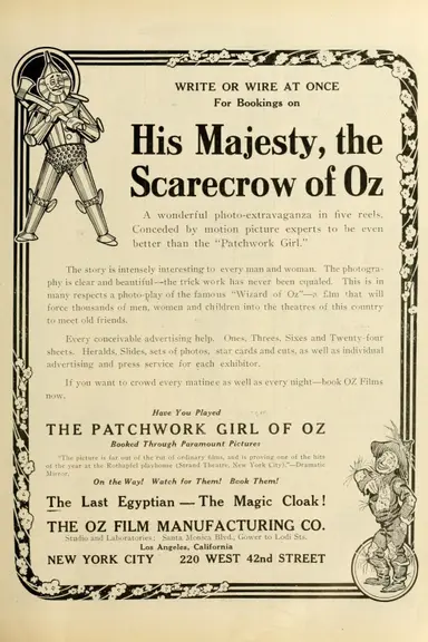 His Majesty, the Scarecrow of Oz poster